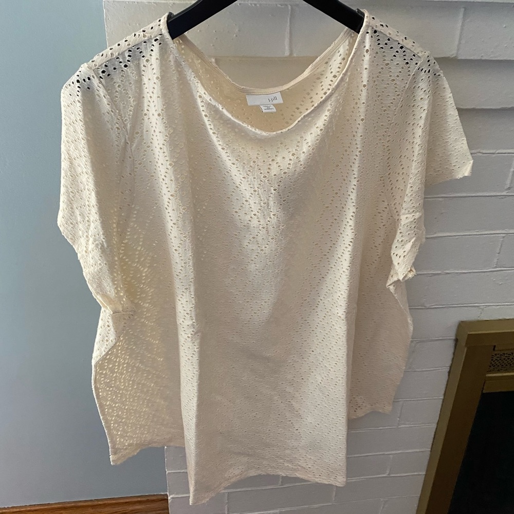 NWT Sz 3x J. Jill Cotton Top
